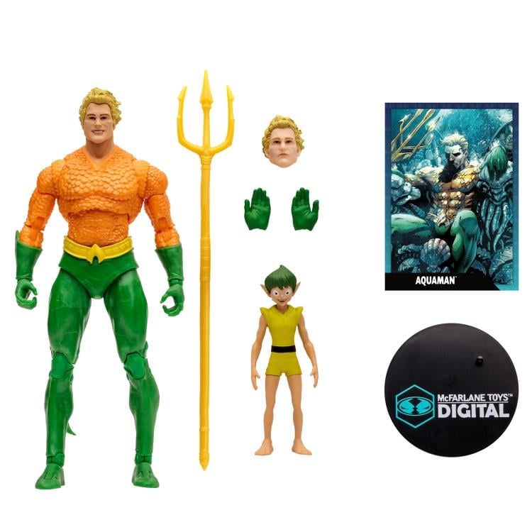 McFarlane Toys DC Comics Aquaman (Classic) 7-Inch Action Figure with Digital Code - View 11