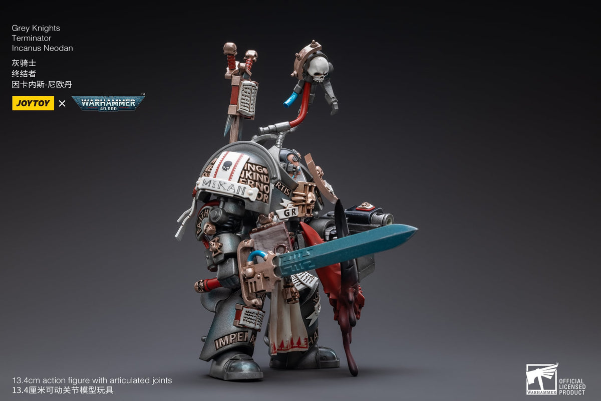 JoyToy Warhammer 40,000 Grey Knights Terminator Incanus Neodan 1/18 Scale Action Figure (Reissue) - View 4