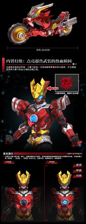 Yi Li Chuang Wan RevEvolution Super Beast Fire Armor Lin Fei and Phantom Lin Flash Model Kit - View 10