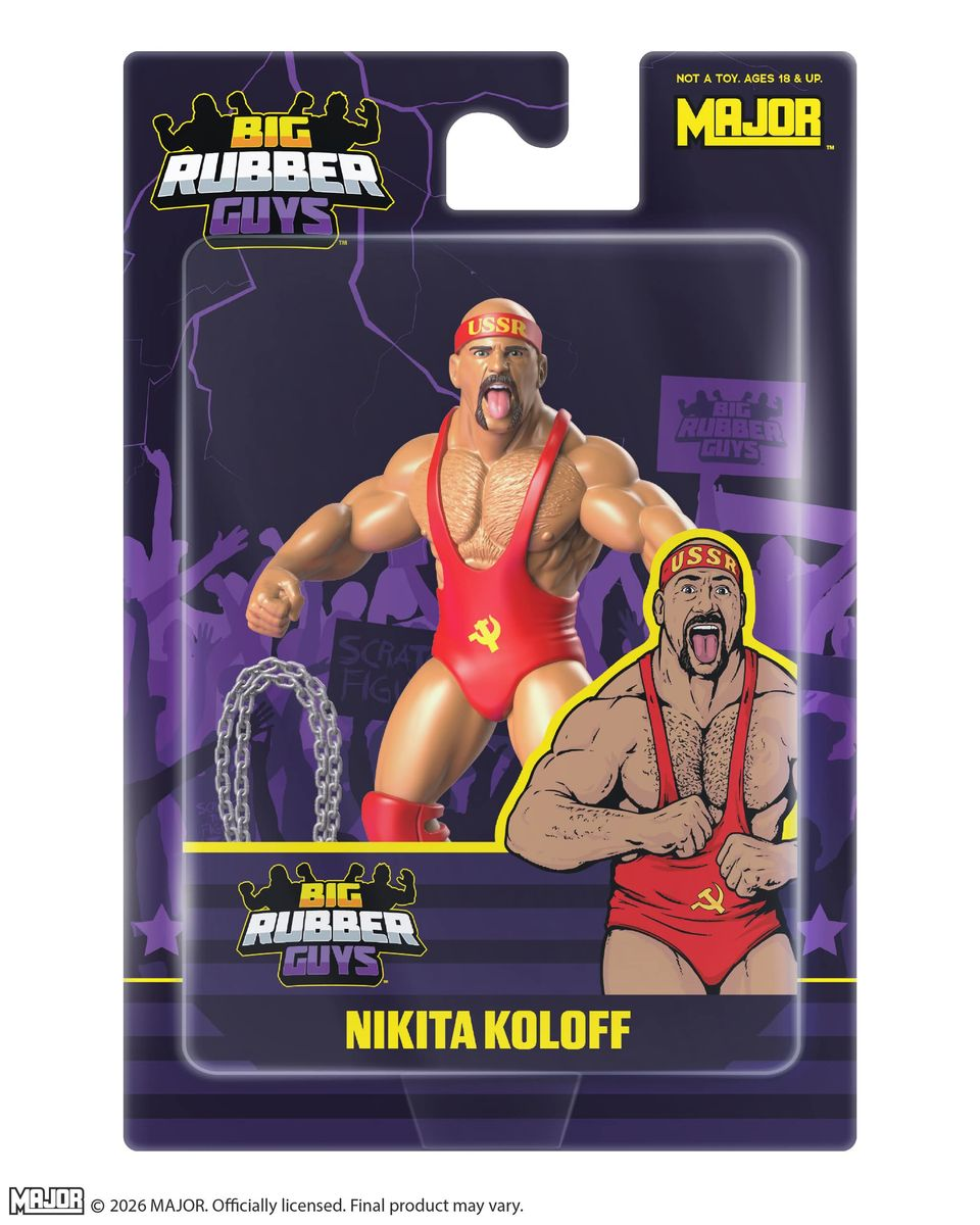 Major Big Rubber Guys Nikita Koloff 8-Inch Wrestling Figure - View 3