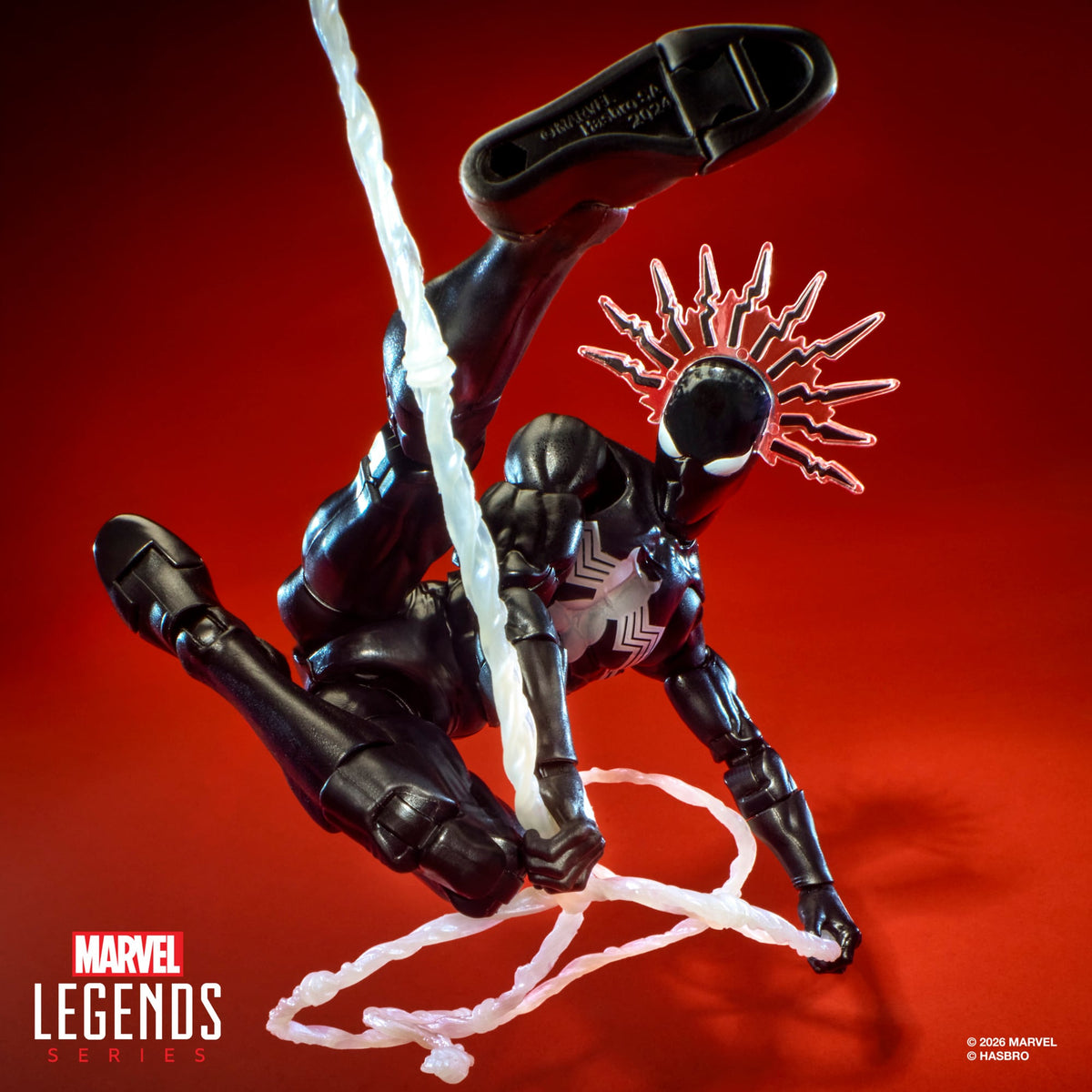 Hasbro Marvel Legends Maximum Series Spider-Man (Symbiote) Action Figure - View 10