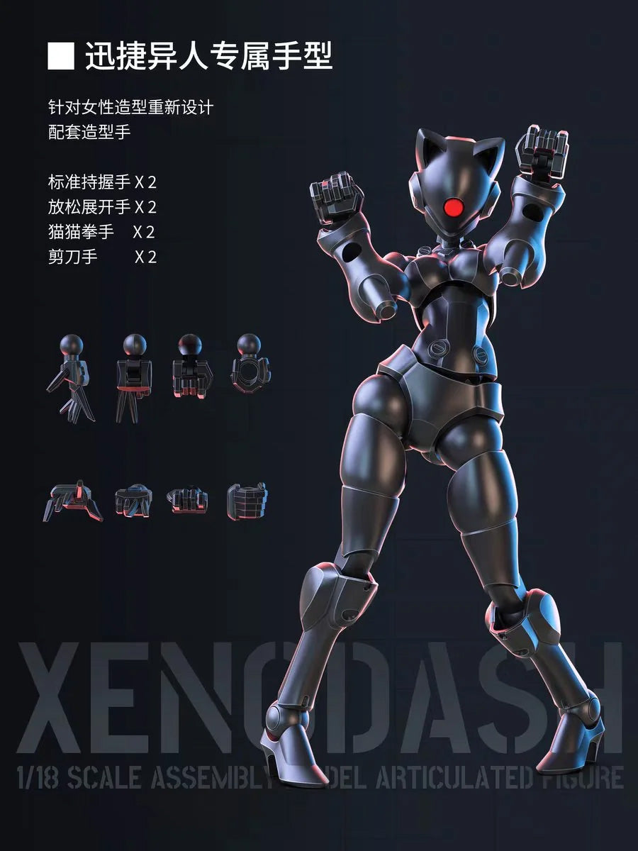 Sheik Mainland 3 Min Project Xenodash (White Ver.) 1/18 Scale Plastic Model Kit - View 14