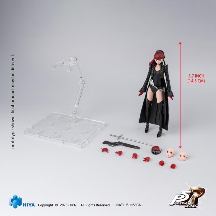 Hiya Toys Persona 5 Royal Exquisite Basic Violet Kasumi Yoshizawa 1/12 Scale Action Figure - View 10