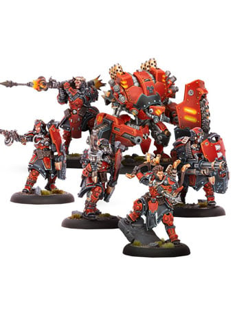 Steamforged Games Warmachine Khador SKS-6 Command Cadre Miniature Set