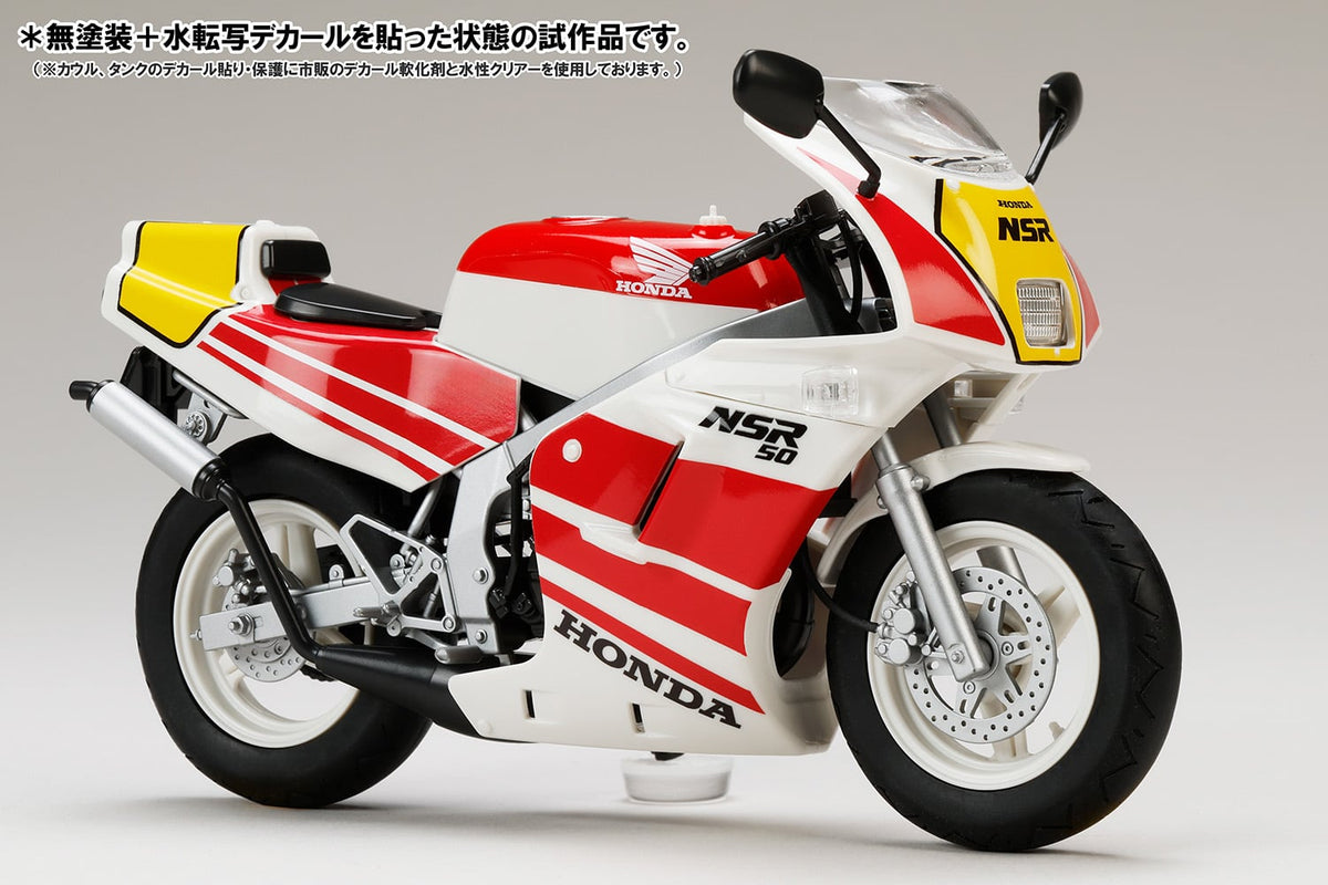 Hobby Japan Honda NSR50 '89 Ross White x Fighting Red 1/12 Scale Model Kit - View 3