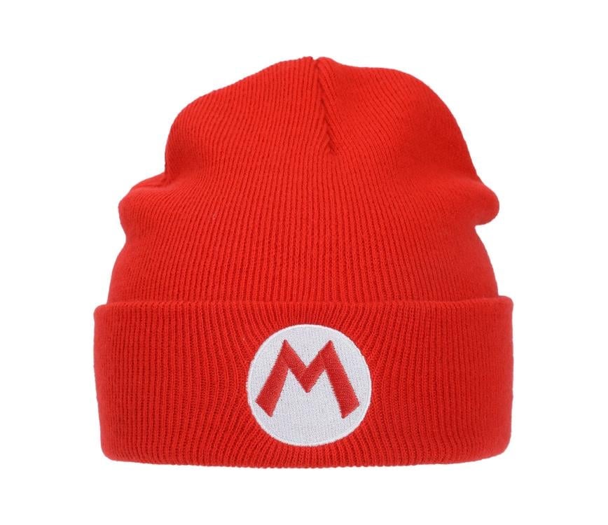 Bioworld Super Mario Embroidered Mario Cuff Beanie Hat - View 4