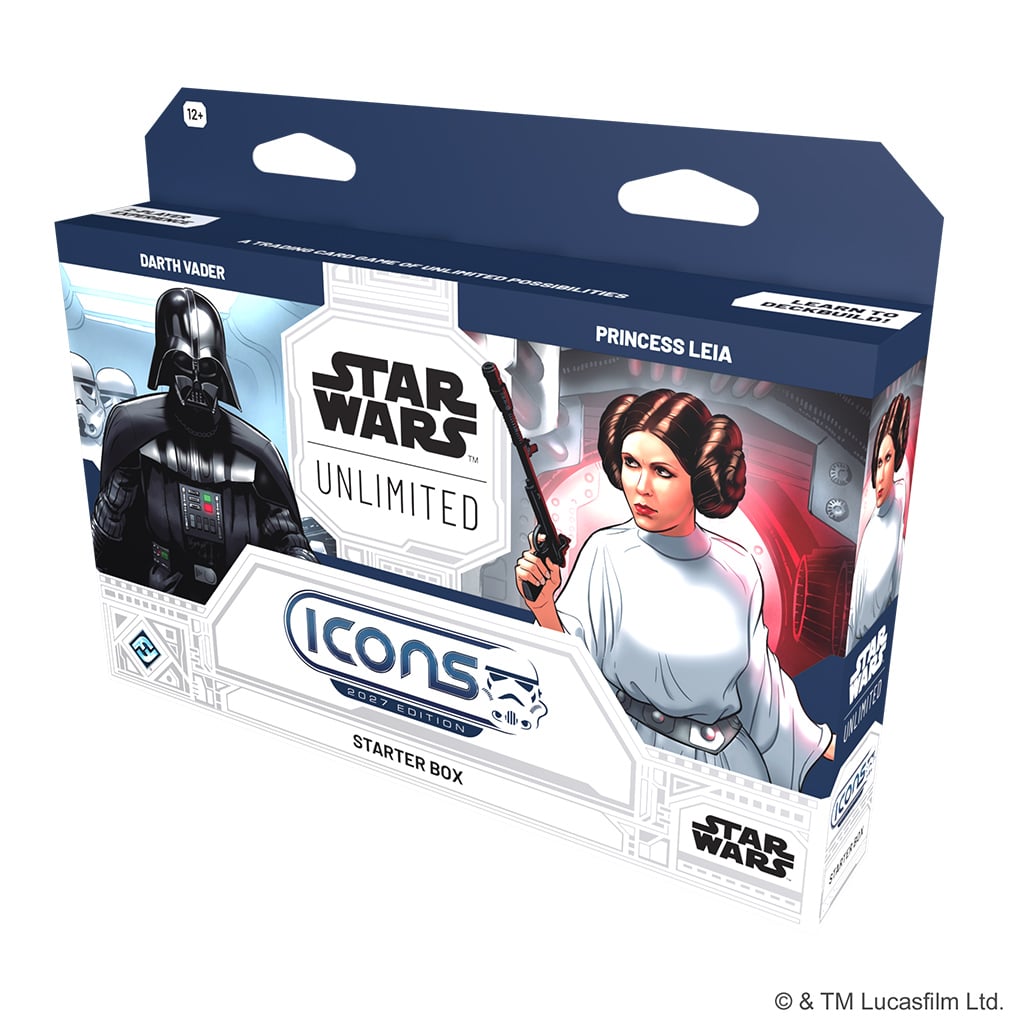 Fantasy Flight Games Star Wars: Unlimited Icons 2027 Edition Starter Box with Leia and Darth Vader - View 3