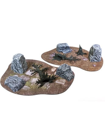 Monster Fight Club Monster Scenery Broken Ground Tabletop Scenery Set