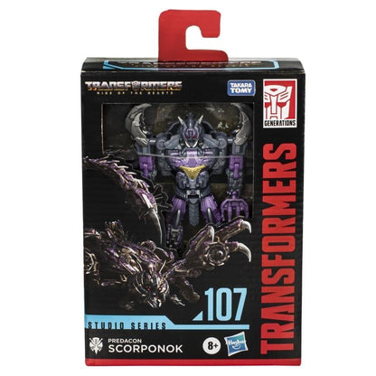 Hasbro Transformers Studio Series 107 Deluxe Class Predacon Scorponok Plastic Action Figure - View 6
