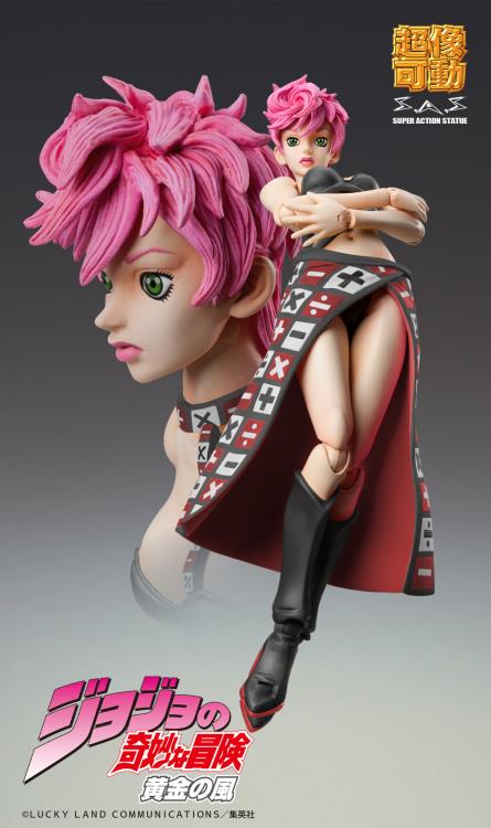 Medicos JoJo's Bizarre Adventure: Golden Wind Super Action Statue Trish Una (Black Ver.) 5.9-Inch Action Figure - View 8