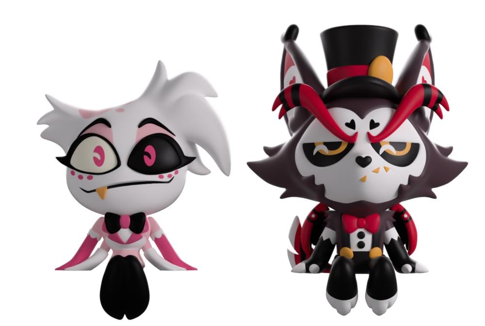 YouTooz Hazbin Hotel Monitor Buddiez Angel Dust & Husk Vinyl Figure Set - View 3
