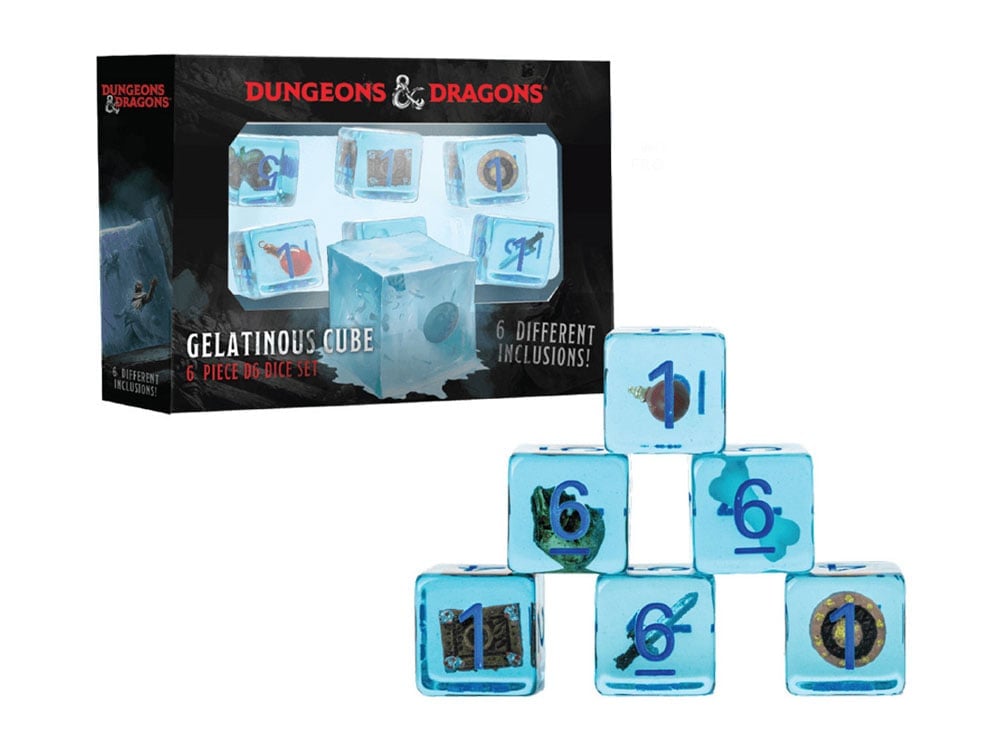 FanRoll Dungeons & Dragons Gelatinous Cube Resin Dice Set - View 2