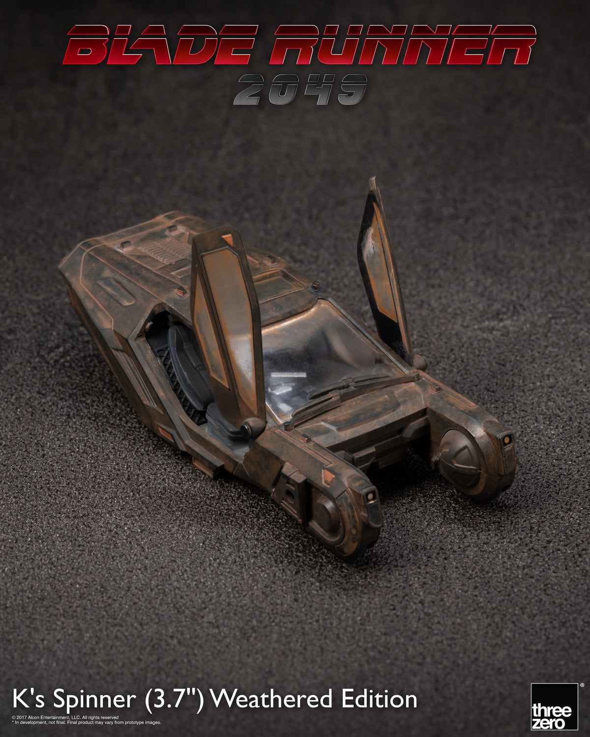 threezero Blade Runner 2049 K's Spinner Weathered Edition Exclusive Police Spinner Model - View 9
