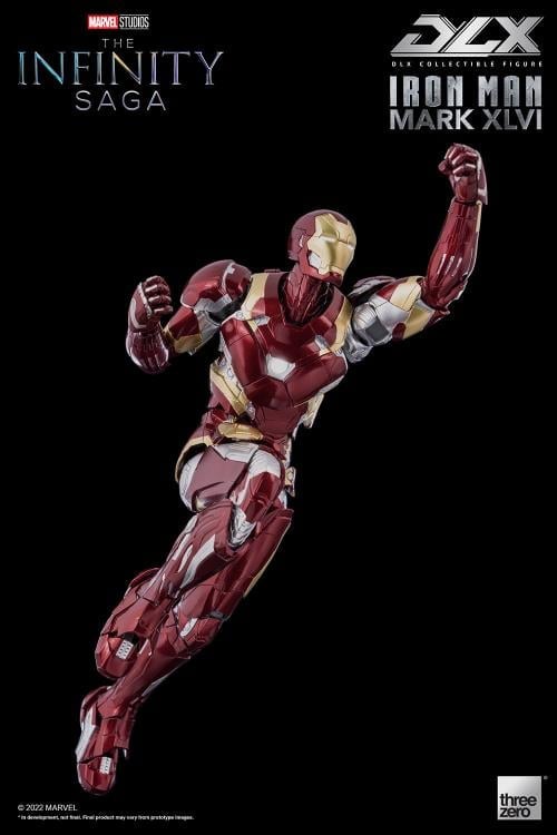 threezero Marvel Avengers: Infinity Saga DLX Iron Man Mark 46 1/12 Scale 7-Inch Action Figure - View 10