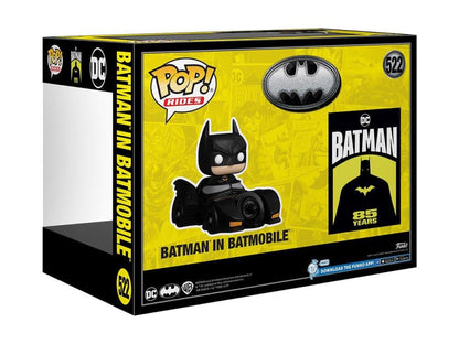 Funko Pop! Rides Deluxe DC Comics Batman 85th Anniversary Batman in Batmobile Vinyl Figure - View 5