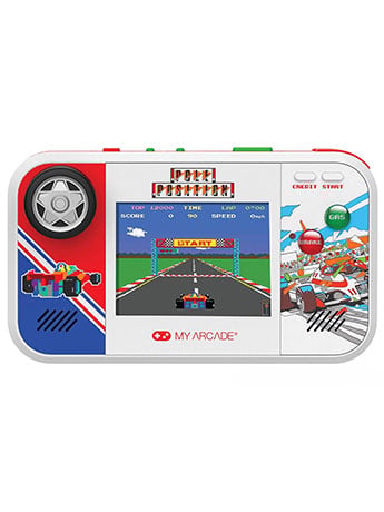My Arcade Pole Position Pocket Player Max 2-Games-in-1 Handheld, 6.75-Inch