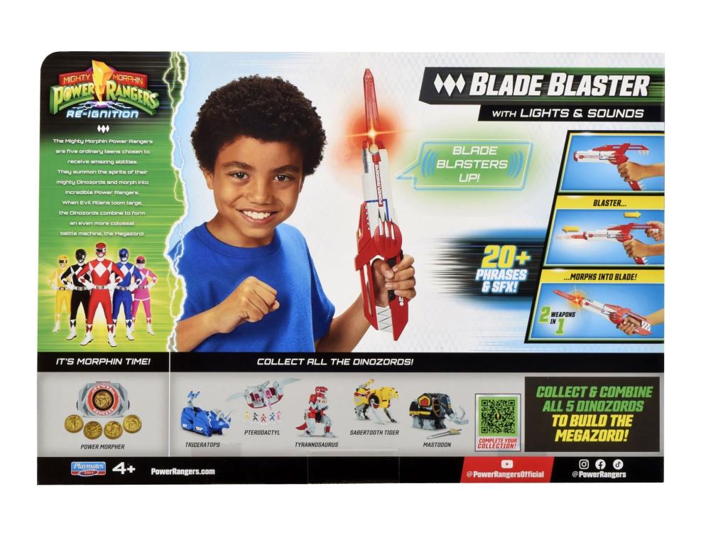 Playmates Mighty Morphin Power Rangers Re-Ignition Blade Blaster Plastic Prop - View 7