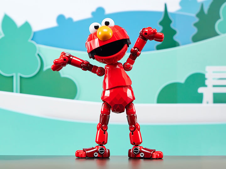 Blitzway Sesame Street Carbotix Elmo Action Figure, 6.7-Inch ABS and Die-Cast - View 2