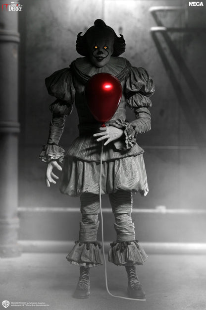 NECA IT: Welcome to Derry Ultimate Pennywise Action Figure (Black and White Ver.) - View 3