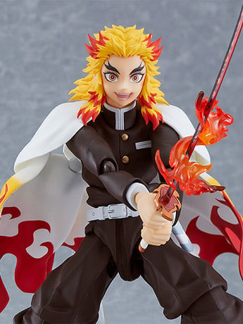 Max Factory Demon Slayer: Kimetsu no Yaiba figma No.553 Rengoku Kyoujurou 6-Inch Action Figure