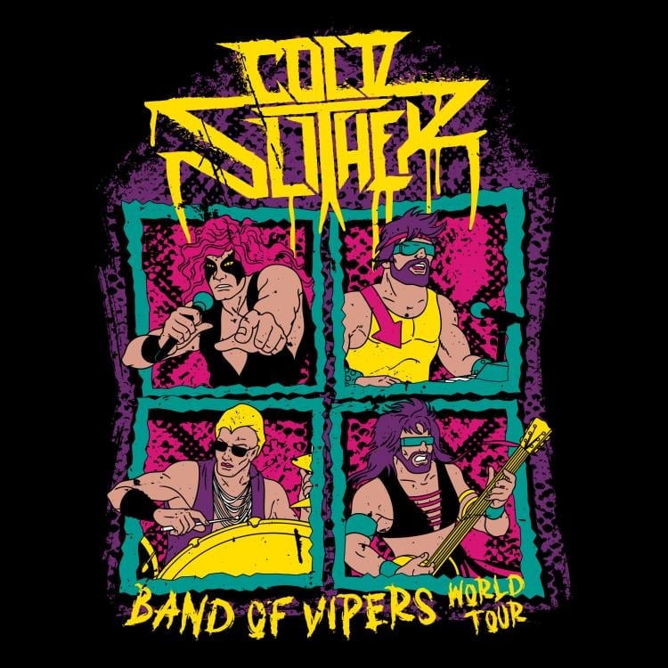 Super7 G.I. Joe Cold Slither Tour (Front and Back) T-Shirt - View 6