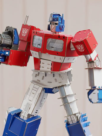 Spin Master Transformers 4D Build Innovation Series Optimus Prime 21.1-Inch Model Kit