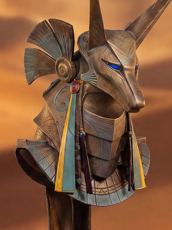 Master Replicas Stargate Desktop Replicas Jackal Guard Helmet Polyresin Replica, 5.9-Inch
