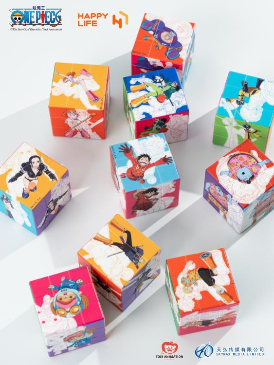 Happy Life One Piece Puzzle Cube Blind Box of 10 Random Cubes - View 5