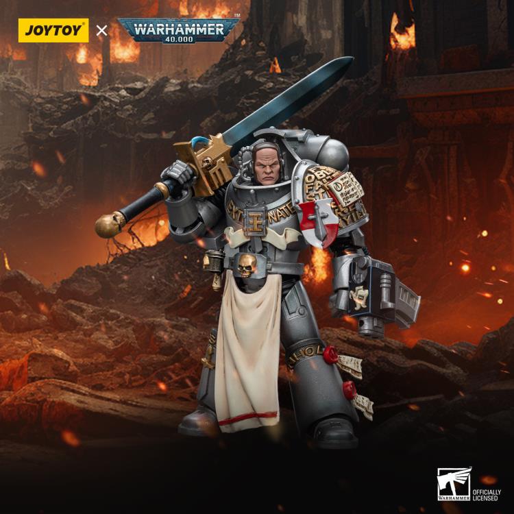 JoyToy Warhammer 40K Grey Knights Strike Squad Justicar 1/18 Scale Action Figure - View 3