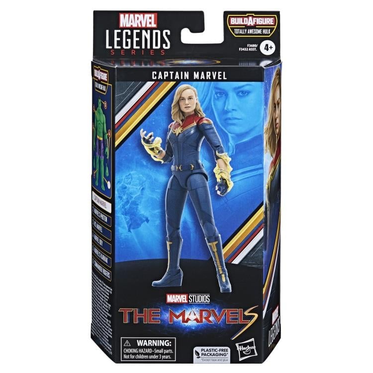 Hasbro The Marvels Marvel Legends Captain Marvel Action Figure (Totally Awesome Hulk BAF) - View 8