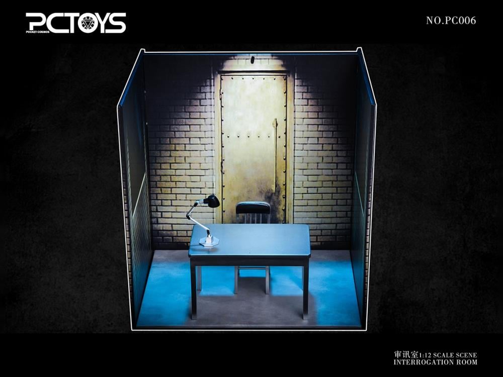 PCToys Interrogation Scene Table & Chair 1/12 Scale Accessory Set (7.87-Inch) - View 4