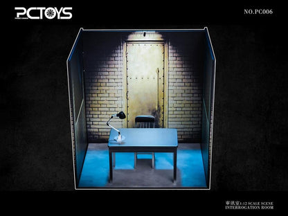 PCToys Interrogation Scene Table & Chair 1/12 Scale Accessory Set (7.87-Inch) - View 4