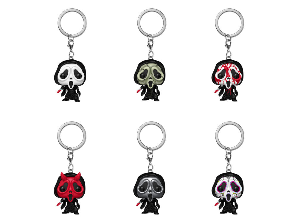 Funko Ghost Face Box of 12 Random Pocket Pop! Keychains - View 2