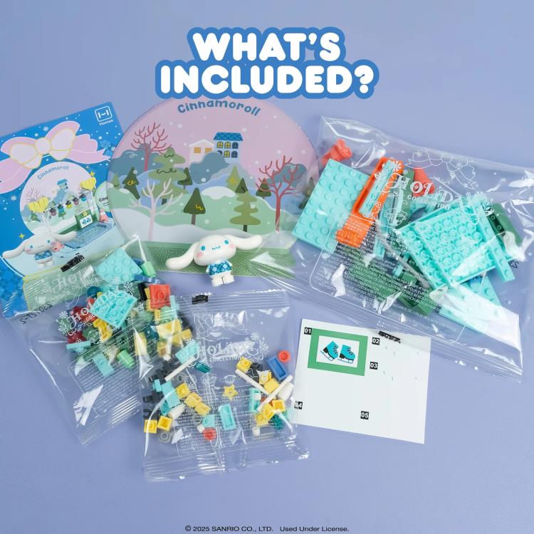 Hamee Sanrio Hello Kitty and Friends Holiday Collection Cinnamoroll Building Block Set - View 5