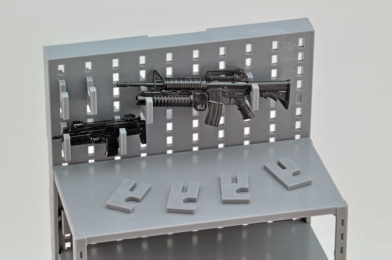 Tomytec Little Armory LD018 Gun Rack D 1/12 Scale Accessory Set 8.5-Inch - View 5