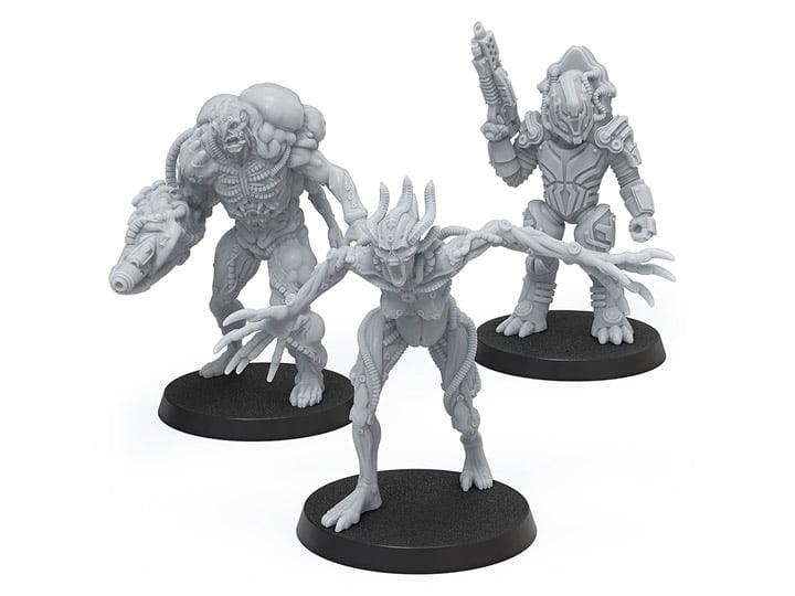 Modiphius Mass Effect: The Board Game Priority Threats Beta Resin Miniatures Set - View 2