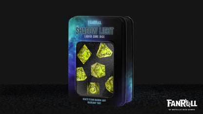 FanRoll Elixir Liquid Core Shadow Light Acrylic Dice Set - View 3