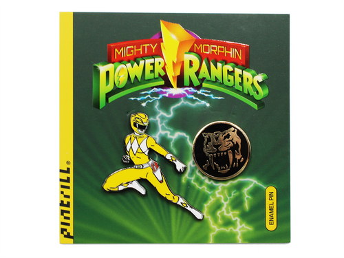 Pintrill Collectibles Mighty Morphin Power Rangers Yellow Ranger Enamel Pin Set