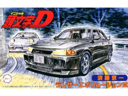 Fujimi Initial D Lancer Evolution III Kyoichi Sudo 1/24 Scale Model Kit - View 2