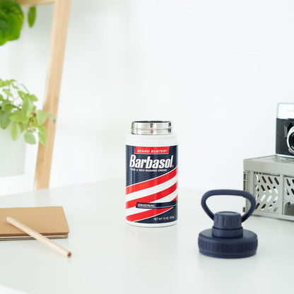 ERIK Jurassic Park Barbasol Steel Water Bottle, Shaving Cream Can Design - View 7