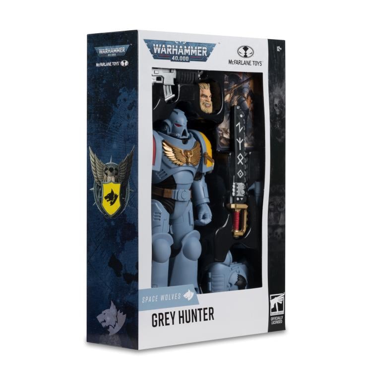 McFarlane Toys Warhammer 40,000 Space Wolves Grey Hunter Plastic Action Figure - View 13