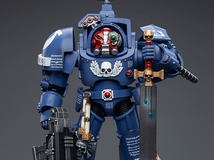 JoyToy Warhammer 40K Ultramarines Terminators Sergeant Terconon 1/18 Scale Action Figure - View 2