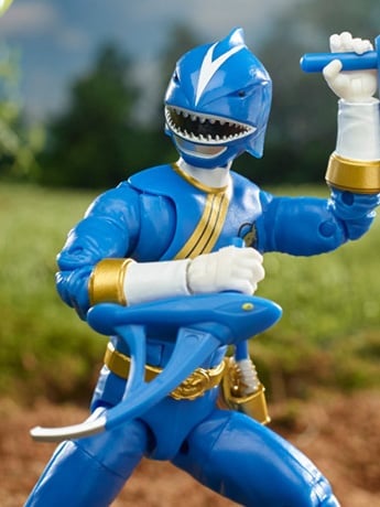 Hasbro Power Rangers Wild Force Lightning Collection Blue Ranger Plastic Figure