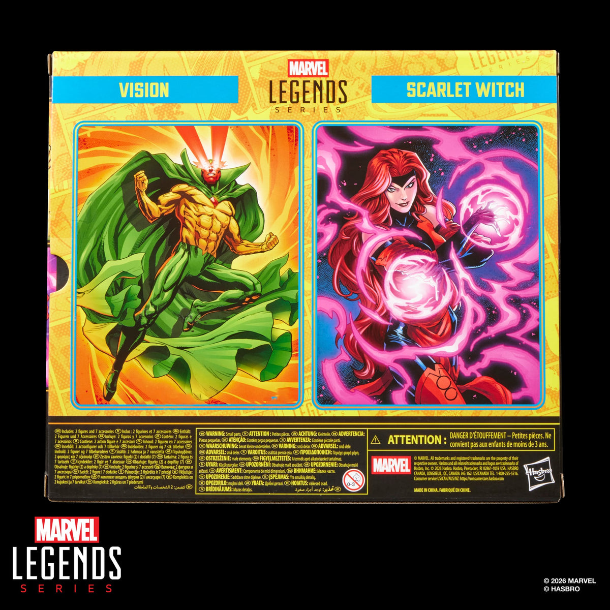 Hasbro Marvel Legends Avengers: The Crossing Vision and Scarlet Witch Action Figure Two-Pack - View 18