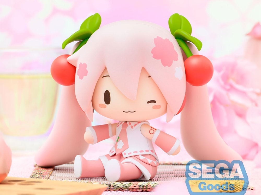 Sega Vocaloid Fuwa Petit Sakura Miku Chibi Figure 3-Inch - View 2