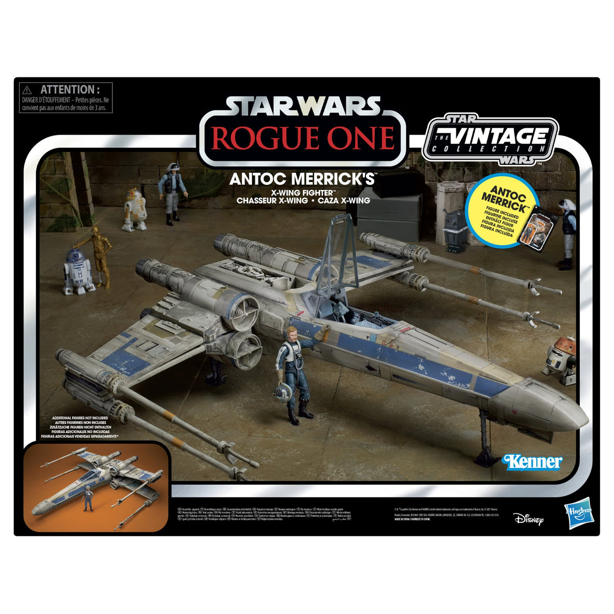 Hasbro Star Wars The Vintage Collection Antoc Merrick's X-Wing Fighter with Action Figure from Rogue One - View 16