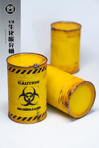 MMMToys Biohazard Waste Bin 1/6 Scale Metal Accessory - View 7