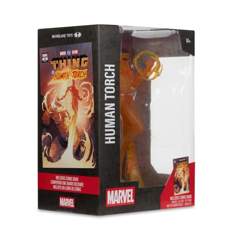 McFarlane Toys Marvel Comics The Human Torch (The Thing and the Human Torch #10) 1/6 Scale Action Figure - View 10