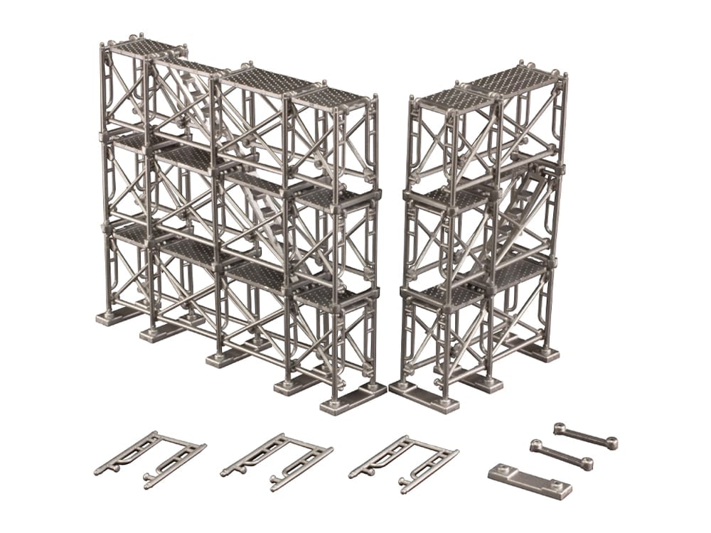 Plum Scaffold 1/100 Scale Plastic Model Kit for Display Builds - View 2
