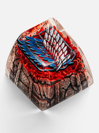 Forge Panda Attack on Titan Scout Regiment Logo Artisan Resin Keycap